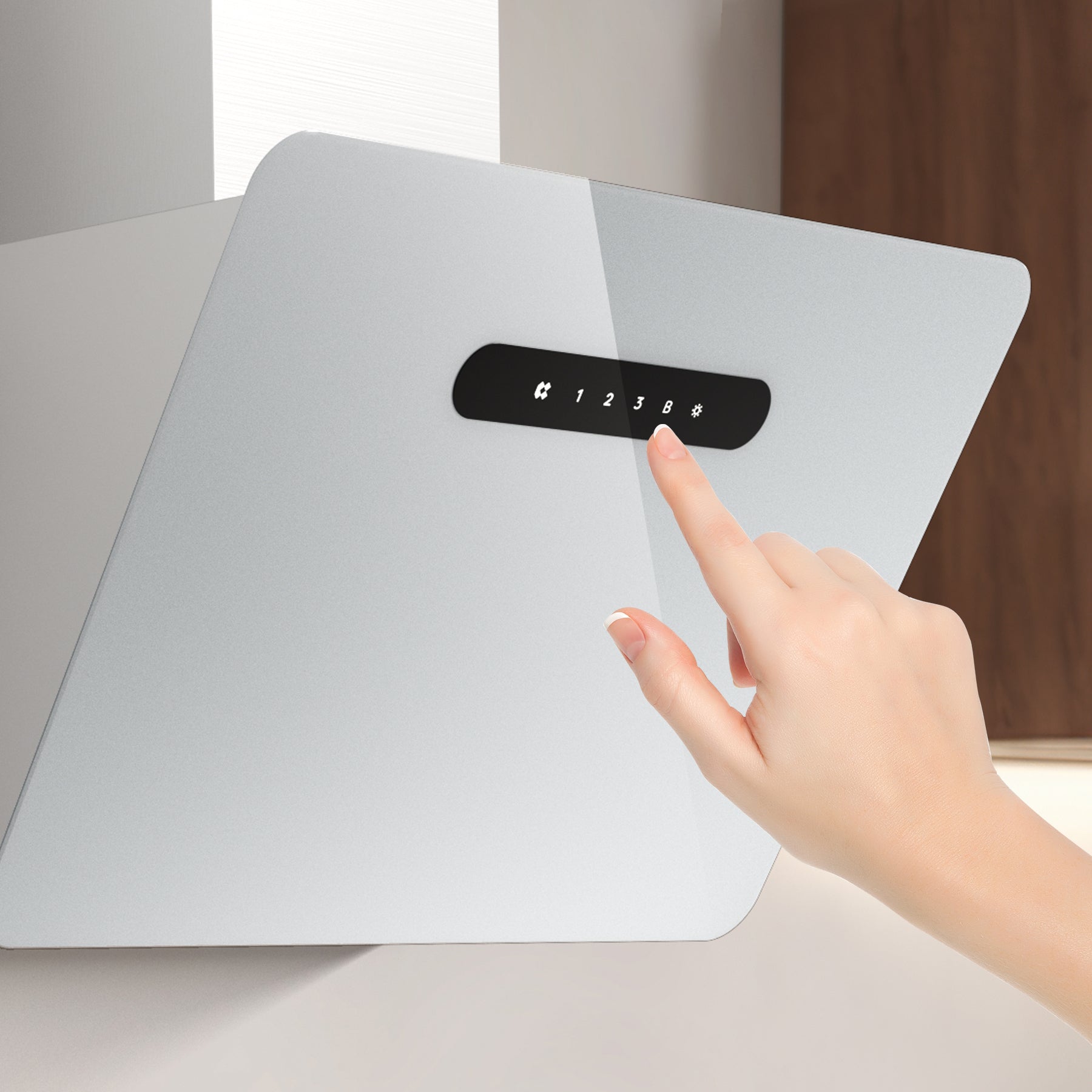 Ciarra Hotte Inclinée Contrôle WIFI+APP Classe A+++ Blanc CBCW6736K-OW