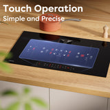 Ciarra ONE 83cm Electric Induction Hob with Integrated Plasma System CBBEH834BBFF Extractor Hob