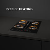 Ciarra ONE 59cm Electric Induction Hob with Integrated Plasma System CBBEH594BBFF Extractor Hob