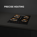 Ciarra ONE 59cm Electric Induction Hob with Integrated Plasma System CBBEH594BBF Extractor Hob