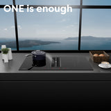 Ciarra ONE 83cm Electric Induction Hob with Integrated Plasma System CBBEH834BBF Extractor Hob