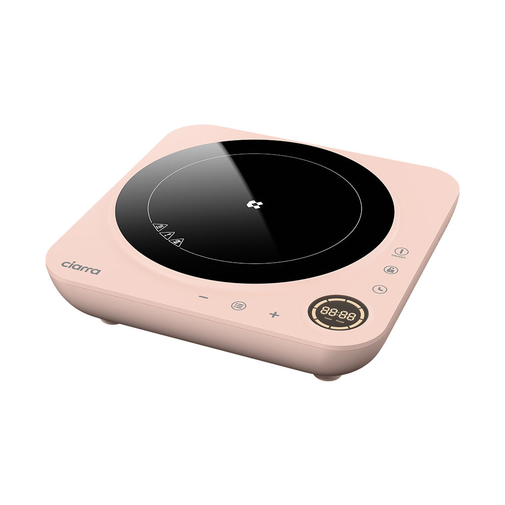Ciarra Donut Plaque de Cuisson à Induction Portable Simple 2000W avec Minuterie 4 Heures | Sakura Candy