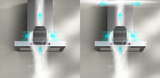 Ciarra Dynamic Campana extractora de pared con control táctil y Wifi 60cm CBCW6102-OW