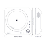 Ciarra Donut Plaque de Cuisson à Induction Portable Simple 2000W avec Minuterie 4 Heures | Midnight Dream