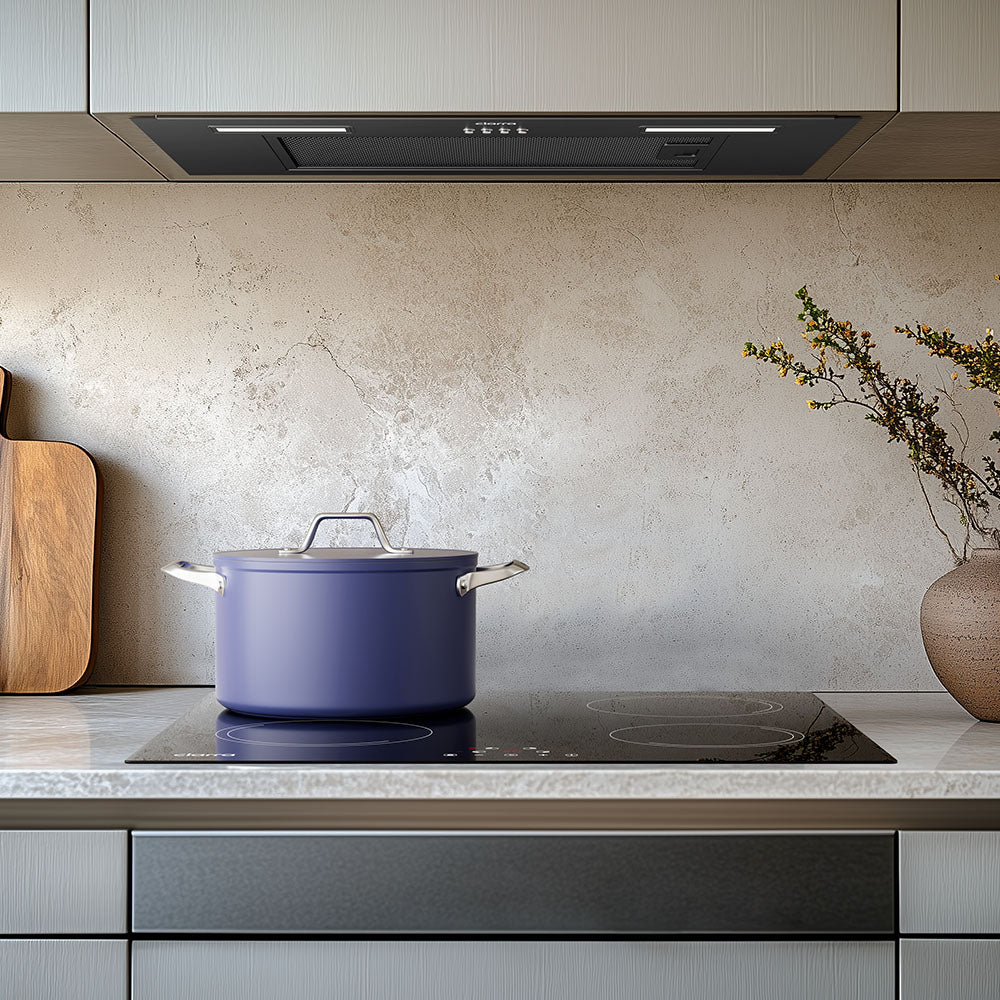 Ciarra Hotte de Cuisine Encastrable 60cm 3 Vitesses Noire CBCB6926A-OW