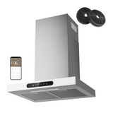 Ciarra Dynamic Campana extractora de pared con control táctil y Wifi 60cm CBCW6102-OW