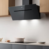 Ciarra Hotte Aspirante en Verre 90cm Avec Commande Tactile Booster A+++ CBCB9736F-B