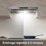 Ciarra Hotte Télescopique 60cm Encastrable Classe A+, Tactile, LED CBCS6909A-OW