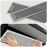 Ciarra Hotte Escamotable 60cm Hotte Tiroir Encastrable Classe A+, Tactile, LED CBCB6909A-OW