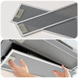 Ciarra Hotte Télescopique 60cm Encastrable Classe A+, Tactile, LED CBCS6909A-OW