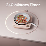 Ciarra Donut Plaque de Cuisson à Induction Portable Simple 2000W avec Minuterie 4 Heures | Sakura Candy