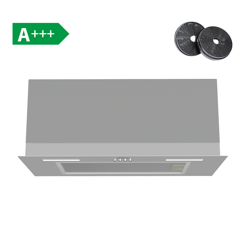 Ciarra Hotte Aspirante Intégrée Encastrable 60cm Argentée Mode Recyclage ou Évacuation CBCS6926A-OW