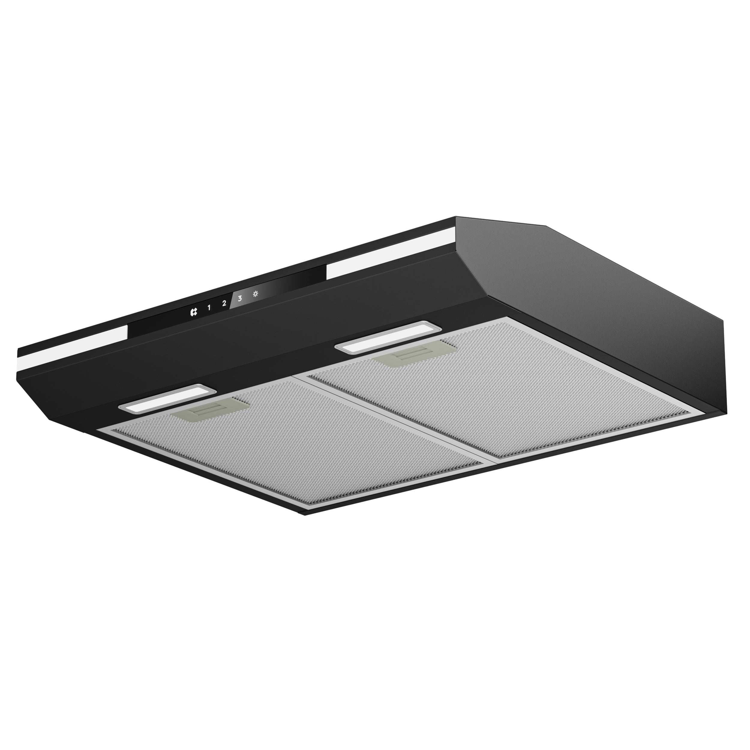 CIARRA Hotte Aspirante Sous Meuble 60cm Slim | Commande Tactile, Éclairage LED, Filtre à Charbon CBCB6921-OW