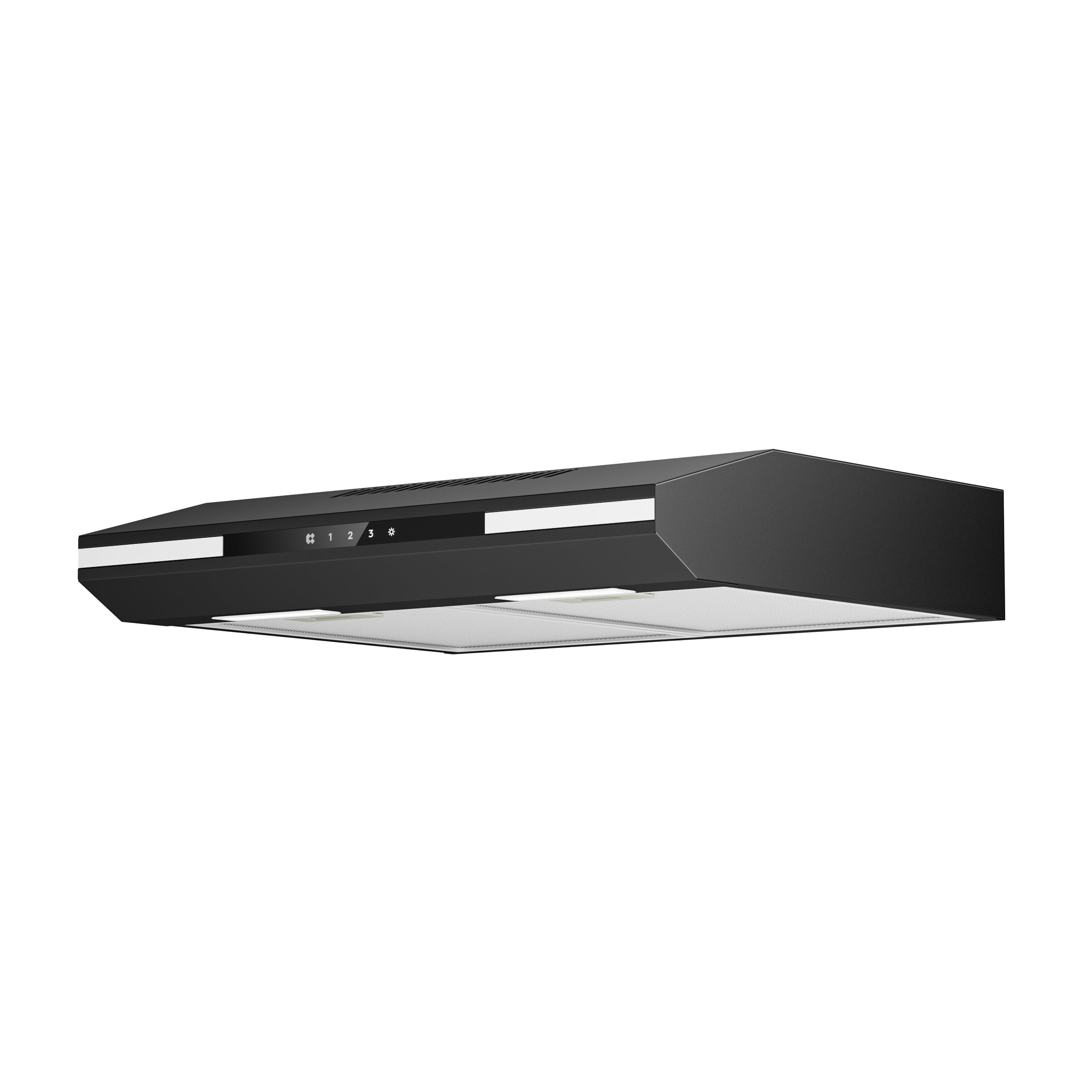 CIARRA Hotte Aspirante Sous Meuble 60cm Slim | Commande Tactile, Éclairage LED, Filtre à Charbon CBCB6921-OW
