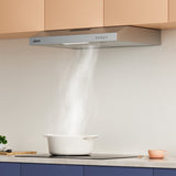 Ciarra Hotte Intégrée 60cm avec LED Eclairage Inox CBCS6903D-S