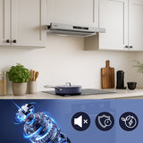 Ciarra Hotte Télescopique 60cm Encastrable Classe A+, Tactile, LED CBCS6909A-OW