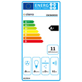 Ciarra Hotte Intégrée 60cm 3 Vitesses Recyclage ou Evacuation Noir CBCB6903D-B