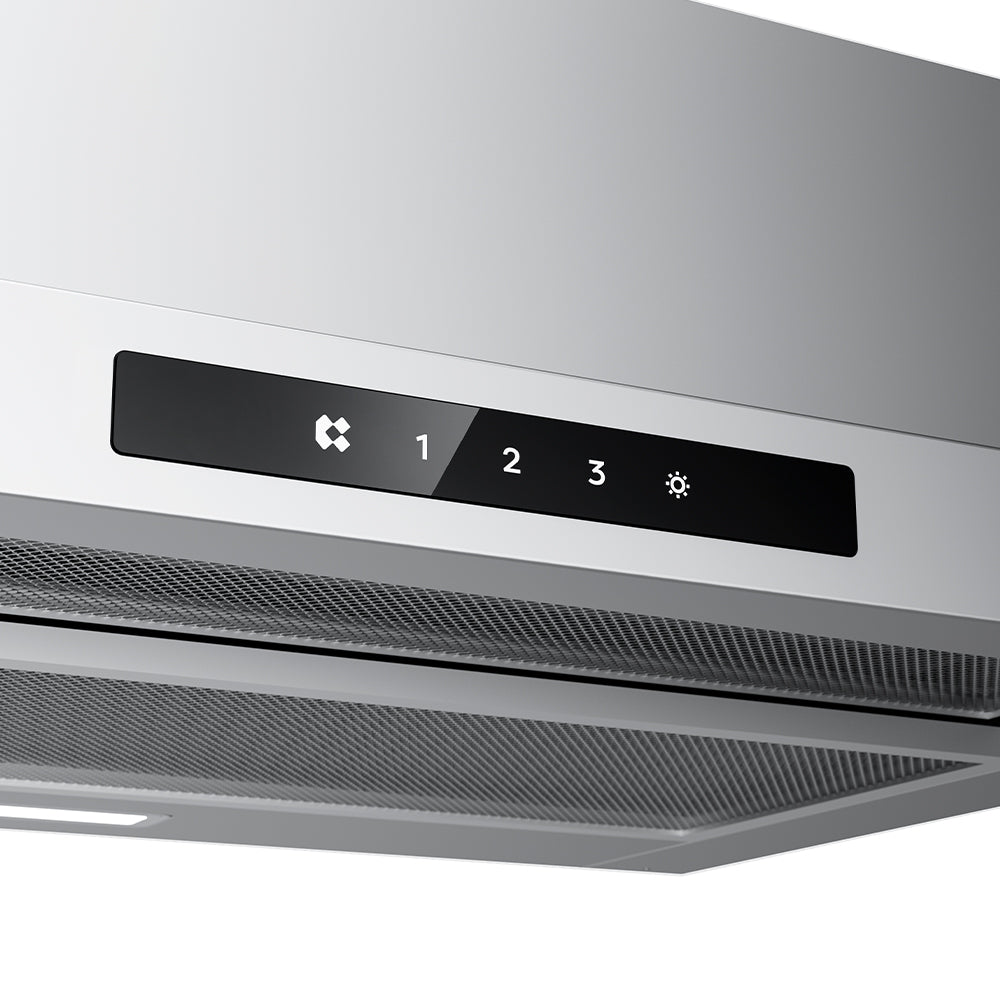 Ciarra Hotte Télescopique 60cm Encastrable Classe A+, Tactile, LED CBCS6909A-OW