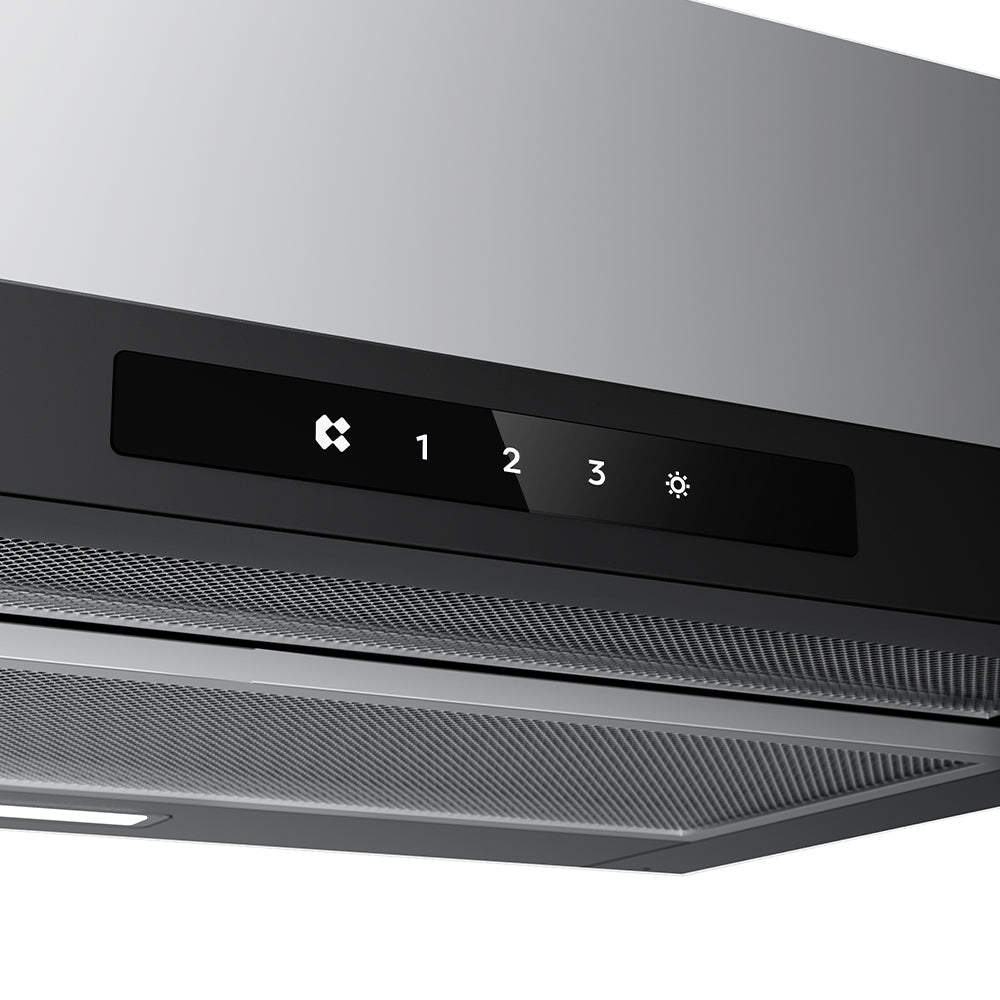 Ciarra Hotte Escamotable 60cm Hotte Tiroir Encastrable Classe A+, Tactile, LED CBCB6909A-OW