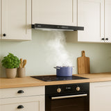 Ciarra Hotte Escamotable 60cm Hotte Tiroir Encastrable Classe A+, Tactile, LED CBCB6909A-OW