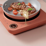 Ciarra Donut Plaque de Cuisson à Induction Portable Simple 2000W avec Minuterie 4 Heures | Orangina