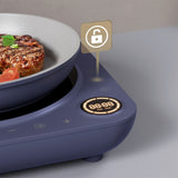 Ciarra Donut Plaque de Cuisson à Induction Portable Simple 2000W avec Minuterie 4 Heures | Midnight Dream