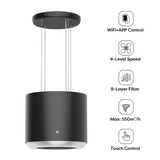 Ciarra Hotte Îlot Contrôle WIFI+APP Classe A+ Noir CBCB4838-OW