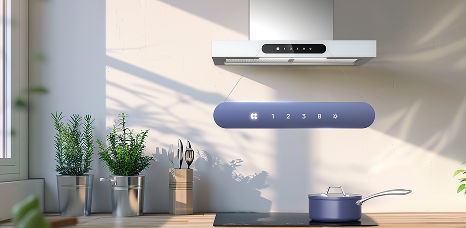 Ciarra Dynamic Campana extractora de pared con control táctil y Wifi 60cm CBCW6102-OW