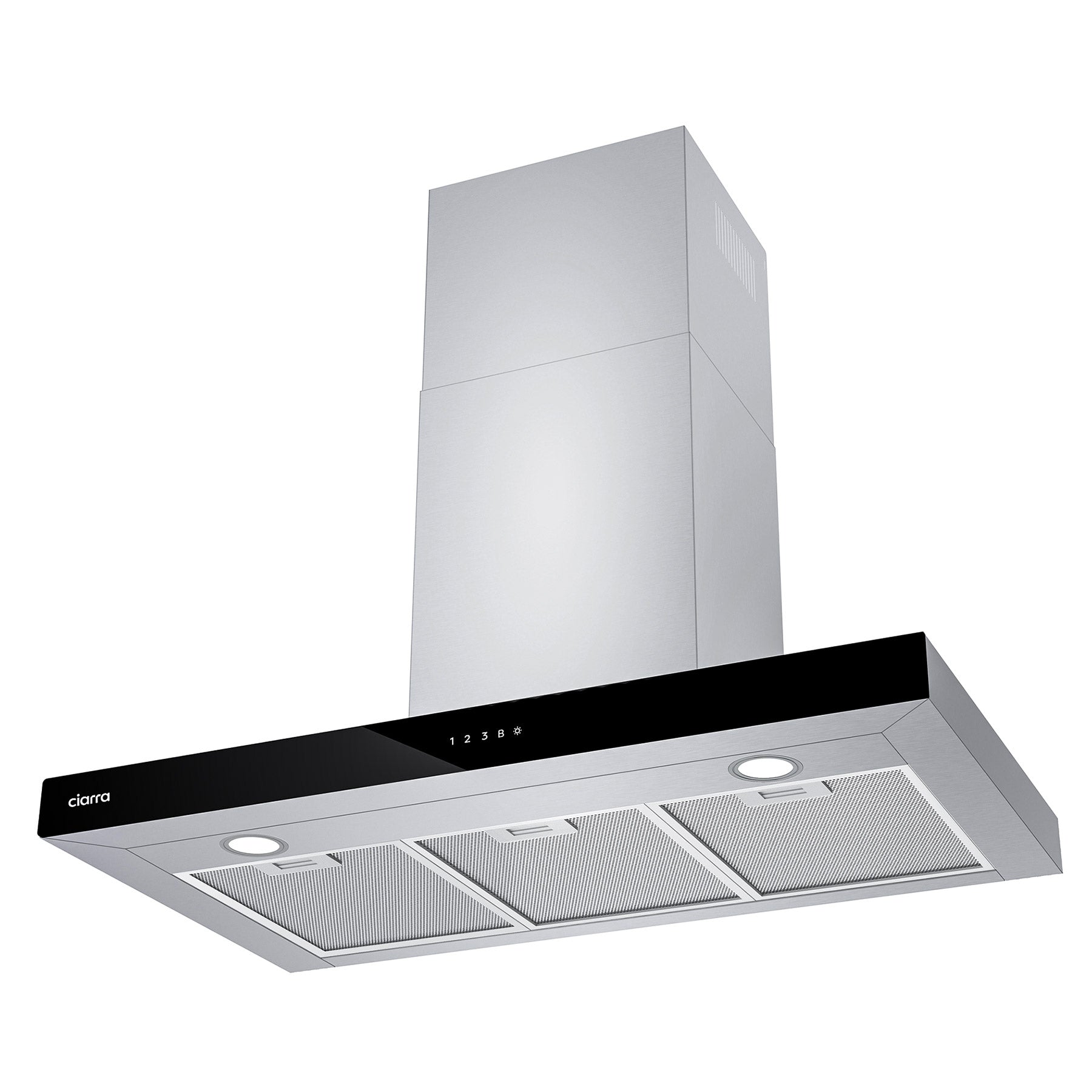 Ciarra Campana extractora de pared de 90cm con control táctil CBCS9102-OW