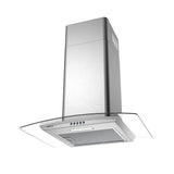 Ciarra A+++ Hotte Murale 60cm 650m³/h Verre Inox CBCS6506B-OW