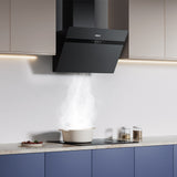 Ciarra Hotte Murale 60cm en Verre Dépol Anti-Traces A+++ Commande App/Wi-Fi CBCG6736H-G