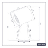 Ciarra HOOD TO GO Hotte de Cuisine Portable de Bureau Baby Blue