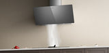 Ciarra Hotte de 90cm en Verre Argenté Brossé Avec Commande Tactile A+++ CBCS9736H-S