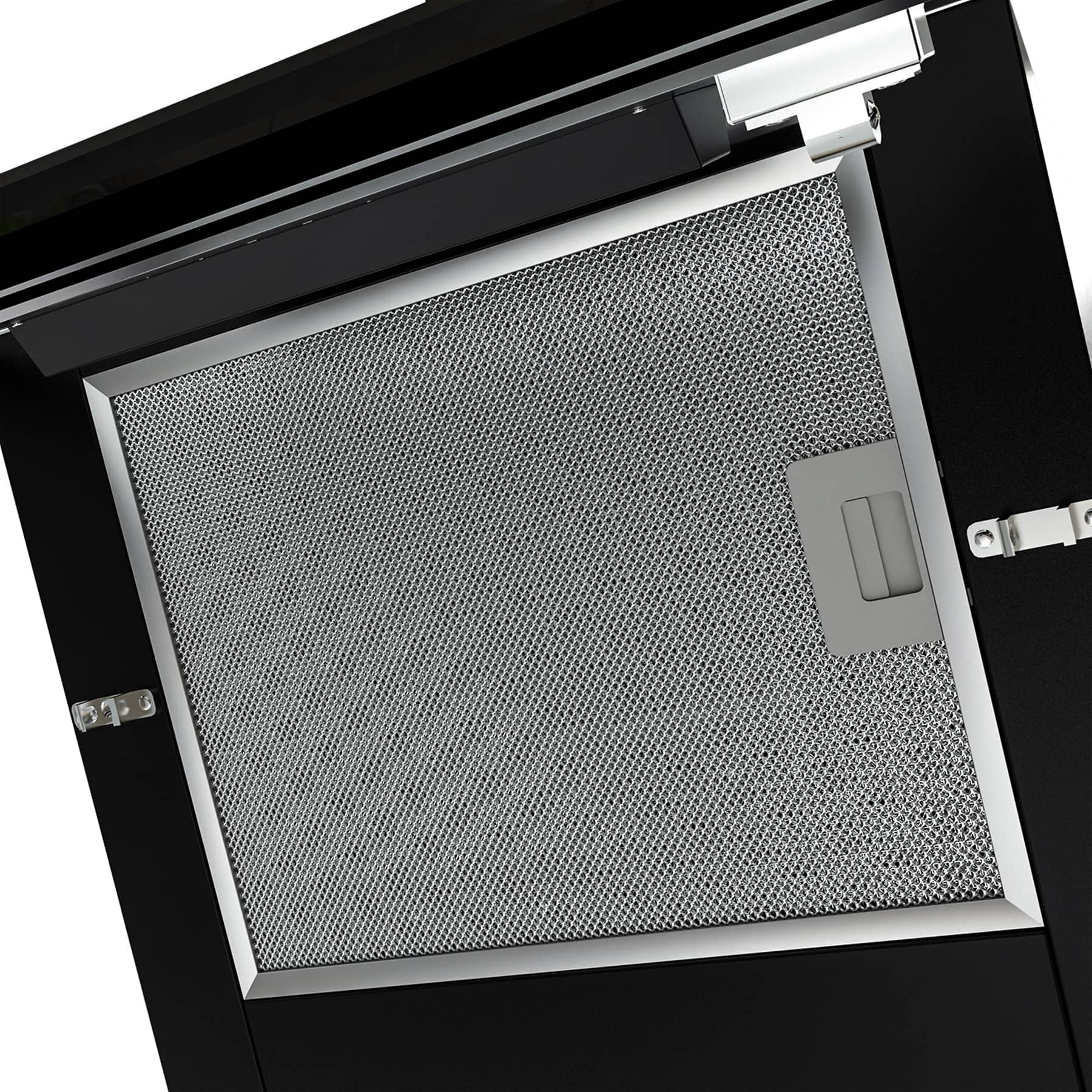Ciarra Hotte Inclinée 650m³/h Eclairage LED Noir CBCB6736H-G