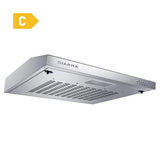 CIARRA Hotte Intégrée 60cm avec LED Eclairage Inox CBCS6903-OW