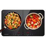 CIARRA Table de Cuisson Portable 2 Foyers 3500W CBTIH2-OW