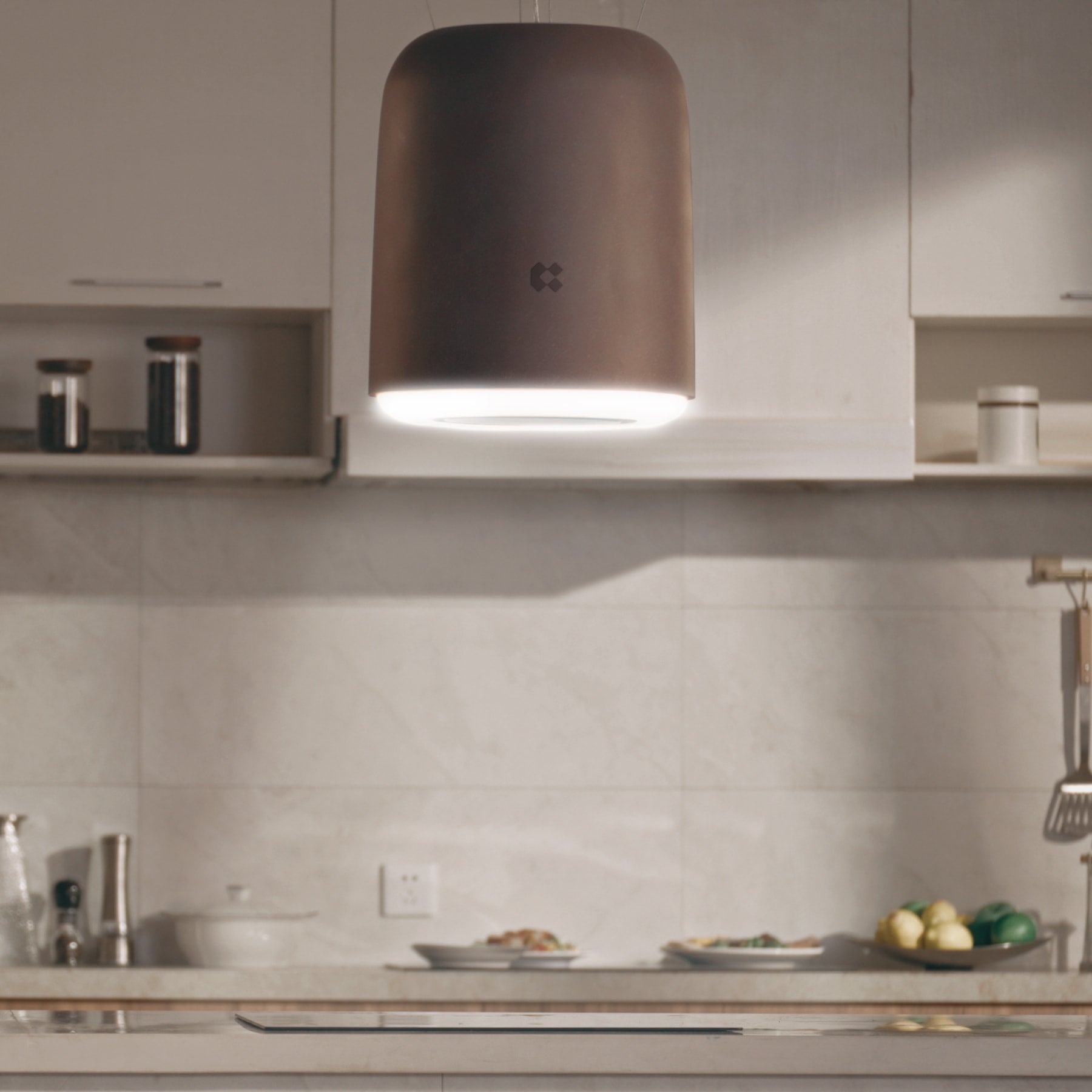 Ciarra INFINITY Intelligente Plasma Îlot Hotte CBCB4833-OW