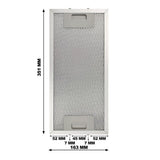 CIARRA Filtre à Graisse en Aluminium AL163351-OW pour Hotte Aspirante CBCS5913A-OW