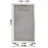 CIARRA Filtre à Graisse en Aluminium AL175310-OW pour Hotte Aspirante CBCB6736C-OW CBCB6736D-OW