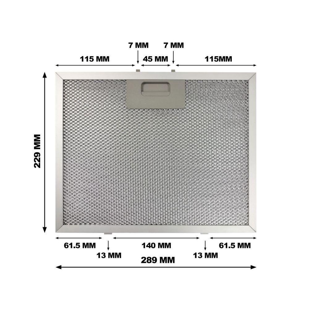 CIARRA Filtre à Graisse en Aluminium AL229289-OW pour Hotte Aspirante CBCB6725-OW