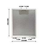 CIARRA Filtre à Graisse en Aluminium AL230259-OW pour Hotte Aspirante CBCS9506B-OW / CBCB9506B-OW