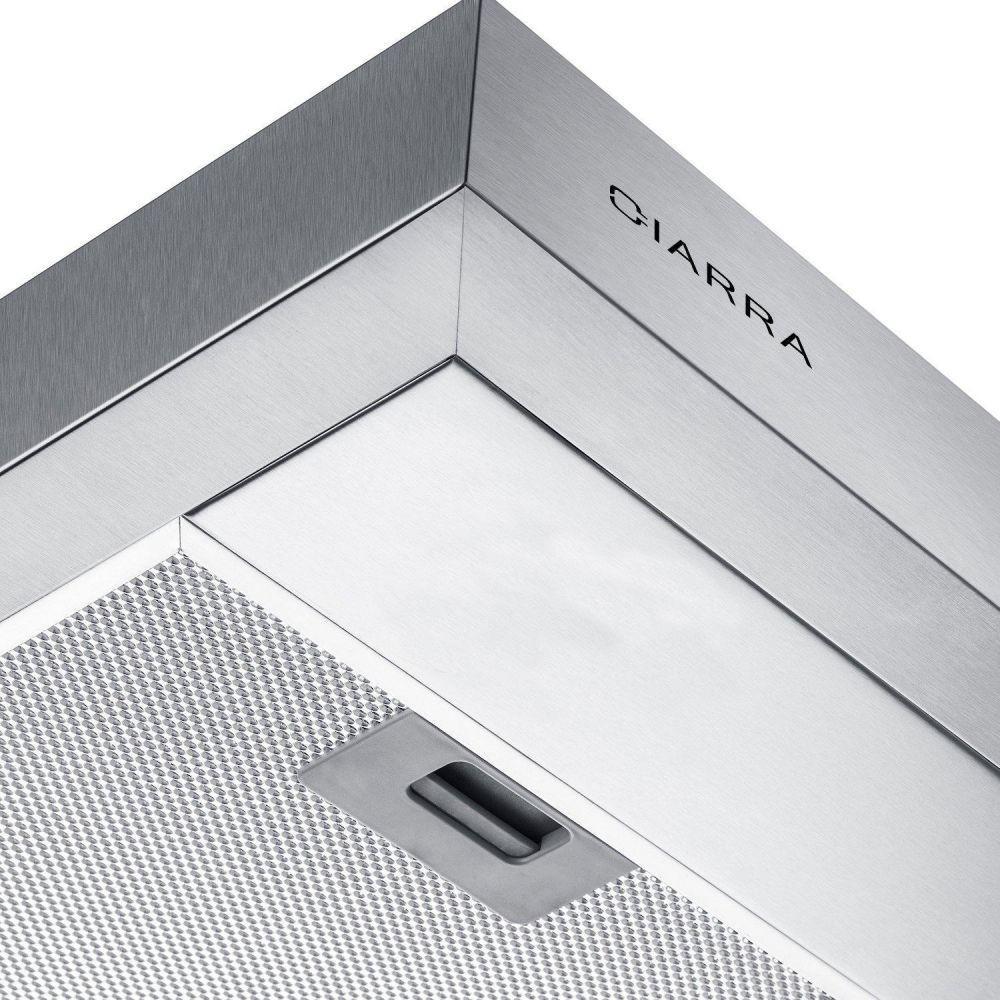 CIARRA Hotte Aspirante 370m³/h Classe A Recyclage ou Evacuation Inox CBCS6125-OW