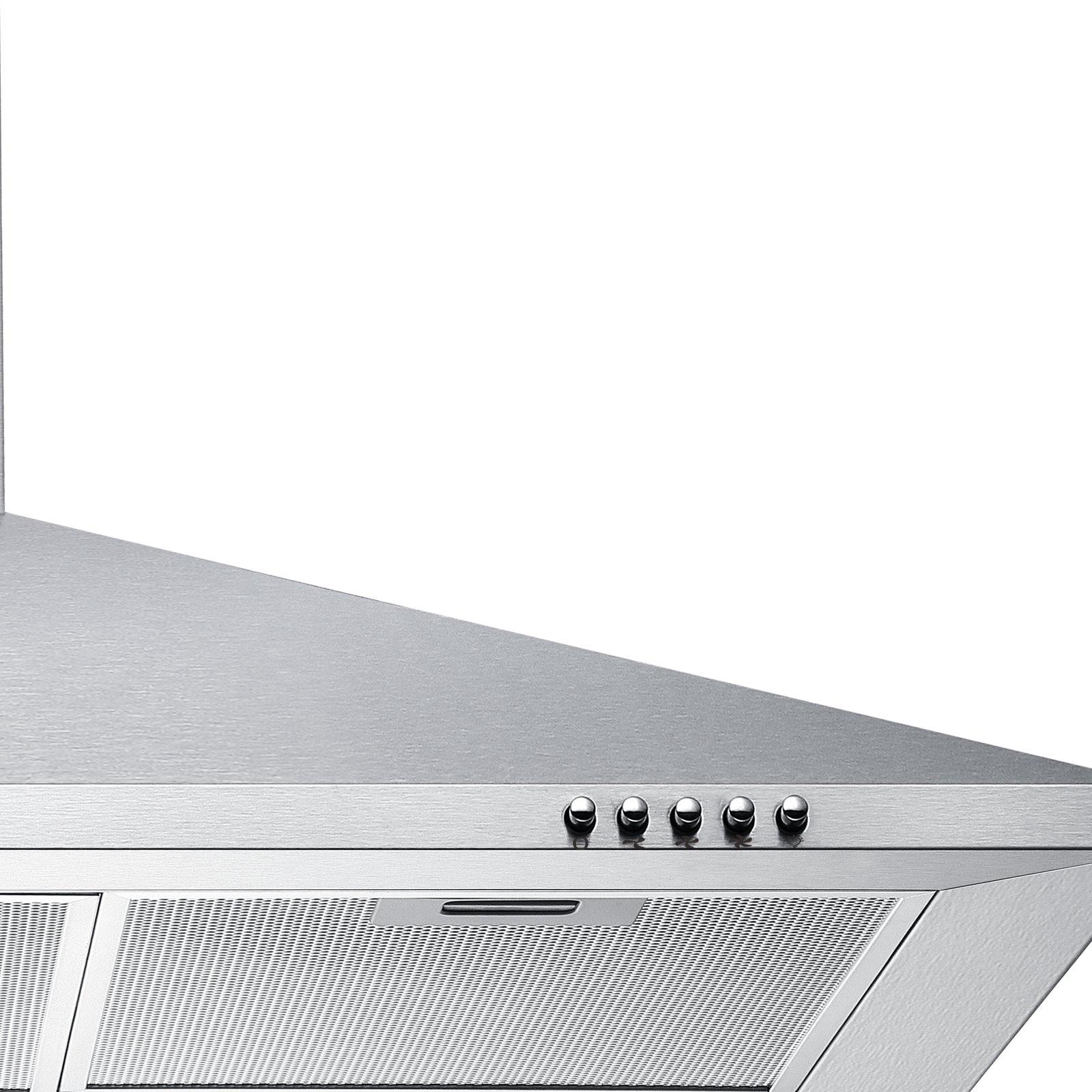 CIARRA Hotte Silencieux 90cm avec 3 Filtres à Graisse Inox CBCS9201-OW