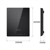 CIARRA Table de Cuisson Portable 1 Feu 2000W CBTIH1-OW