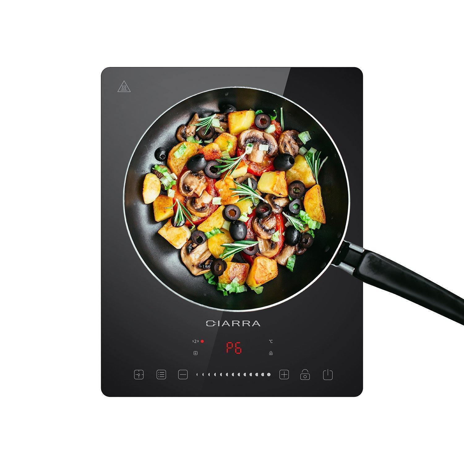 CIARRA Table de Cuisson Portable 1 Feu 2000W CBTIH1-OW