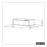 CIARRA Hotte Intégrée Groupe Filtrant 52cm 3 Vitesses Inox CBCS5913A-OW