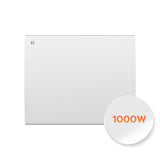 Ciarra Radiateur à inertie céramique 1000W |Chauffage électrique mural silencieux avec panneau digital CBHT10E