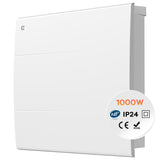 Ciarra Radiateur à inertie céramique 1000W |Chauffage électrique mural silencieux avec panneau digital CBHT10E