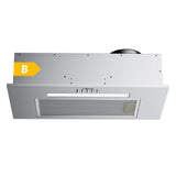 CIARRA Hotte Intégrée Groupe Filtrant 52cm 3 Vitesses Inox CBCS5913D
