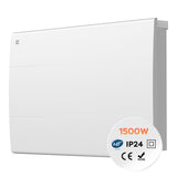 Ciarra Radiateur à inertie céramique 1500W |Chauffage électrique mural silencieux avec panneau digital CBHT15E